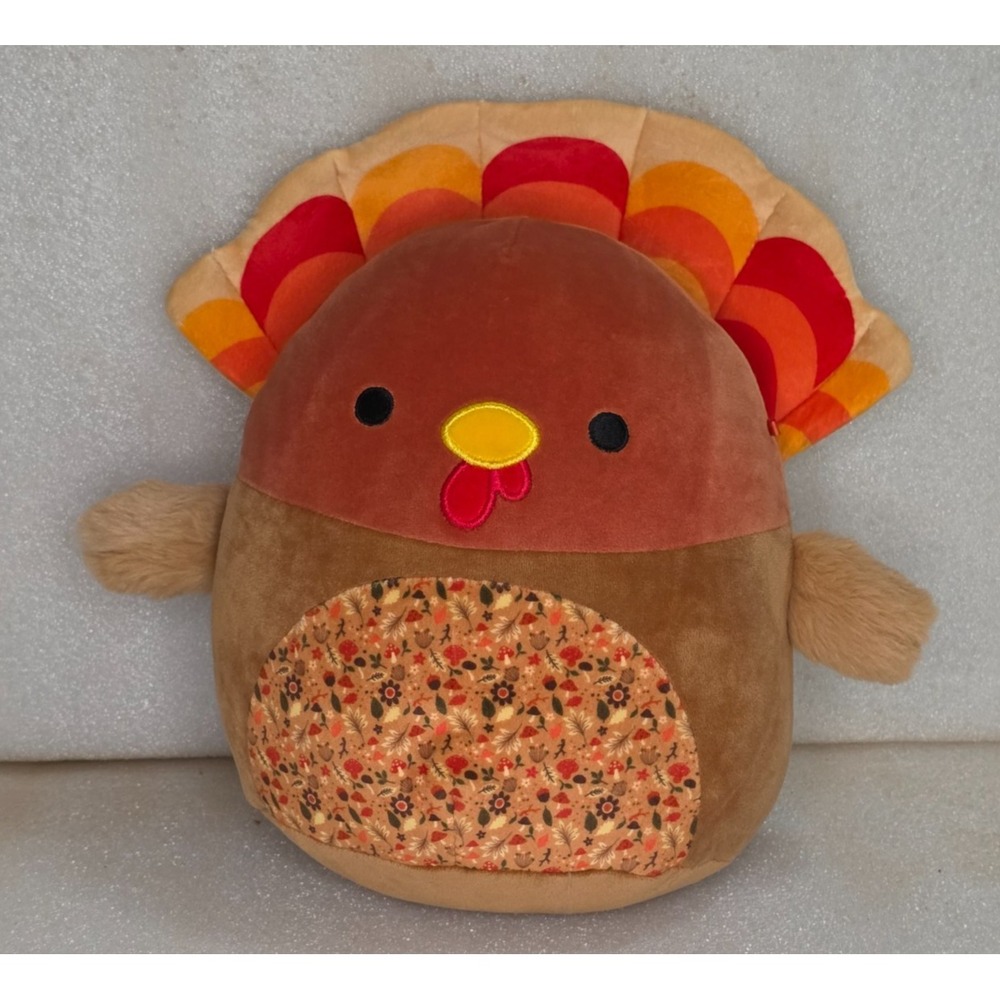 Squishmallows Gobrianna the Turkey Fall Harvest Squad Floral 10" Plush Toy
